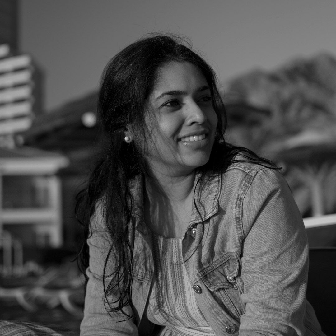 Professional Turkish female creative director studio portrait